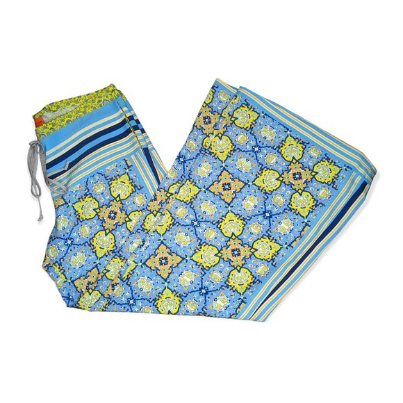 Clover Canyon Scarf Pattern Wide Leg Pants Size XS - Picture 10 of 11